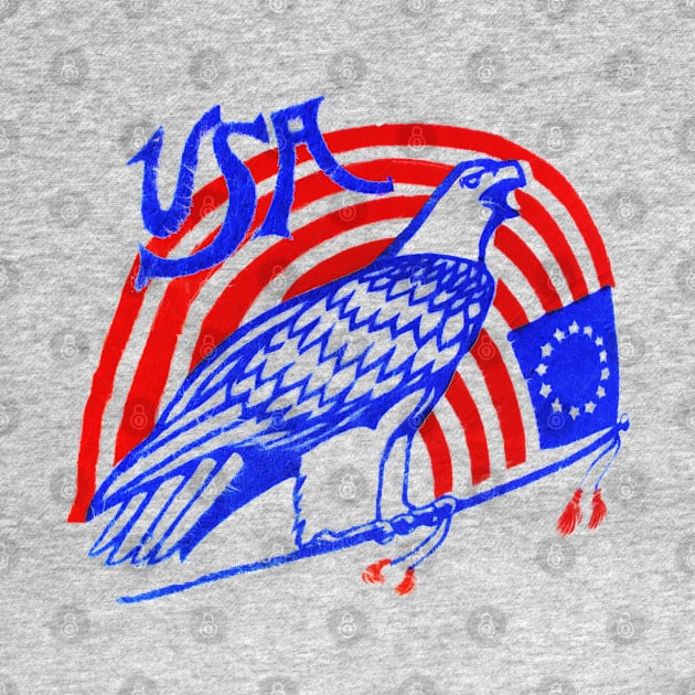 4th of July Eagle, Flag, USA, Stars & Stripes, Patriotic by artbitz